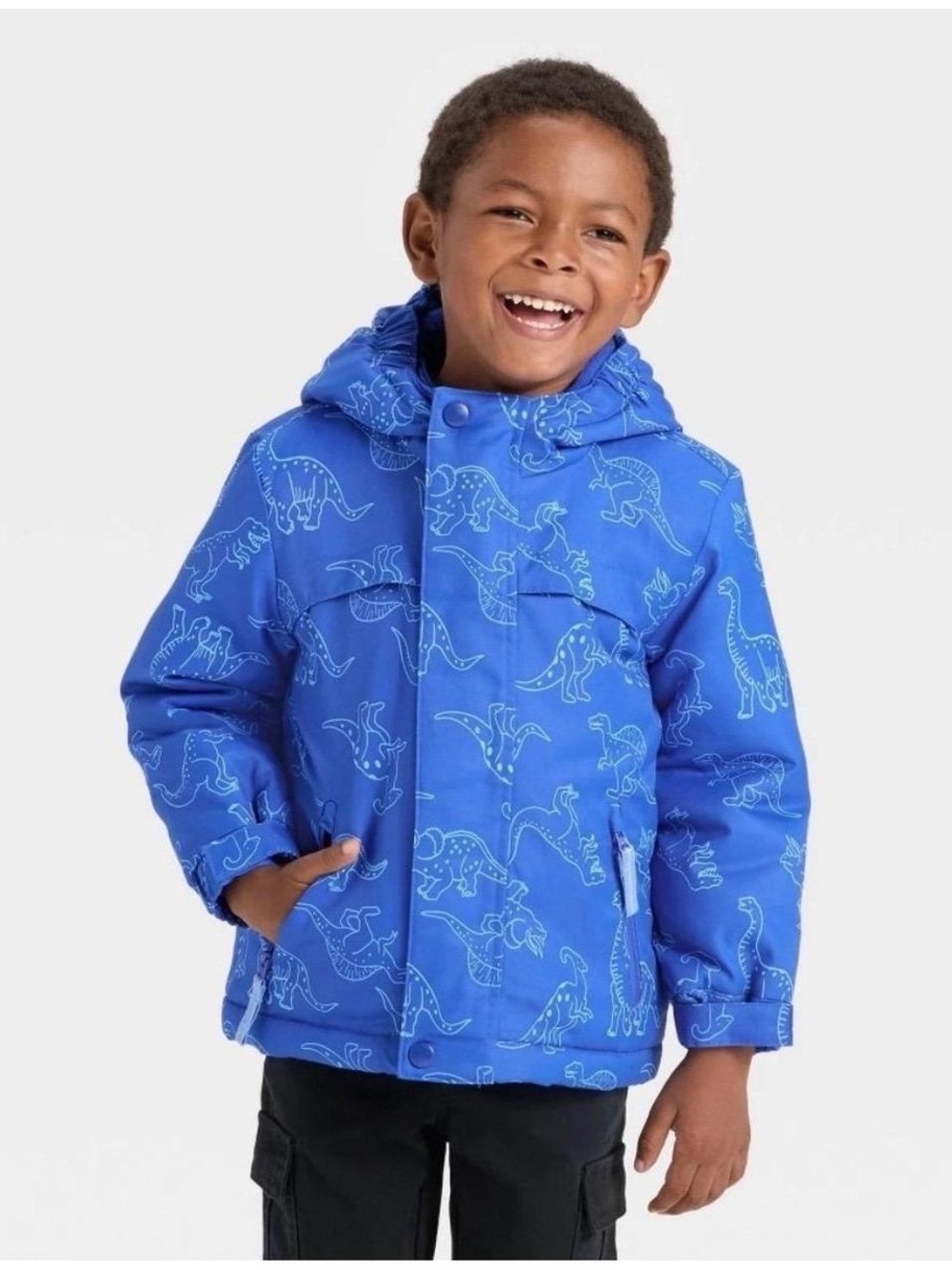 NWT Cat & Jack 3-in-1 All Weather Blue Dinosaur Jacket Size 5T